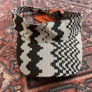 Missoni Black and White Patterned Visor